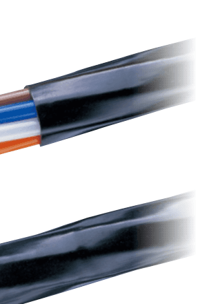 Cross-section of AC1 multi-core control tubing